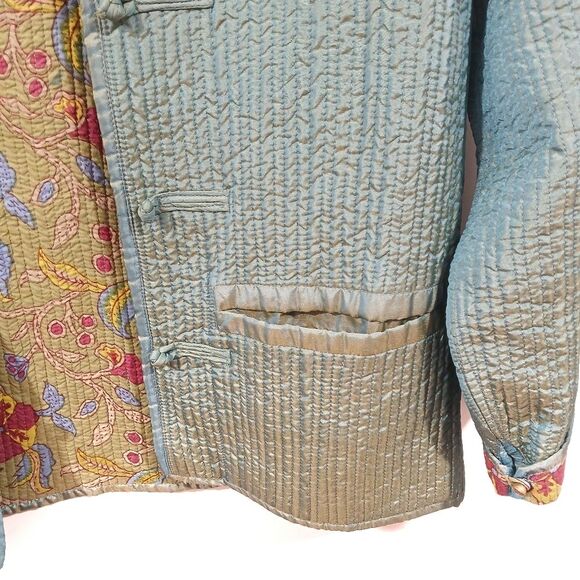 Reversible Iridescent Paisley Jacket - Picture 6 of 10